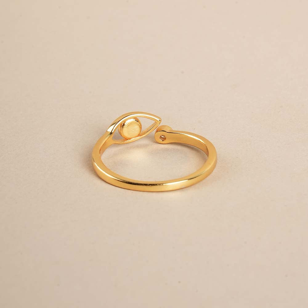 Evil Eye Zeinth Open 925 Silver Ring
