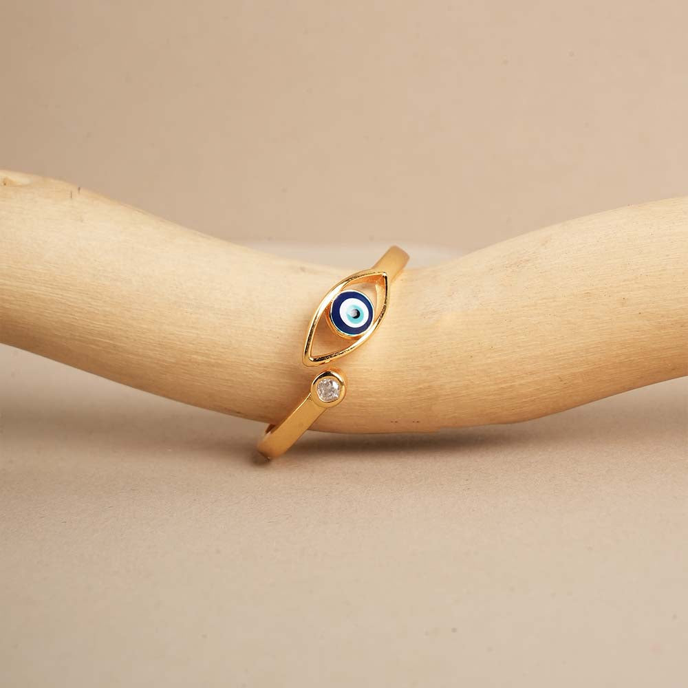 Evil Eye Zeinth Open 925 Silver Ring