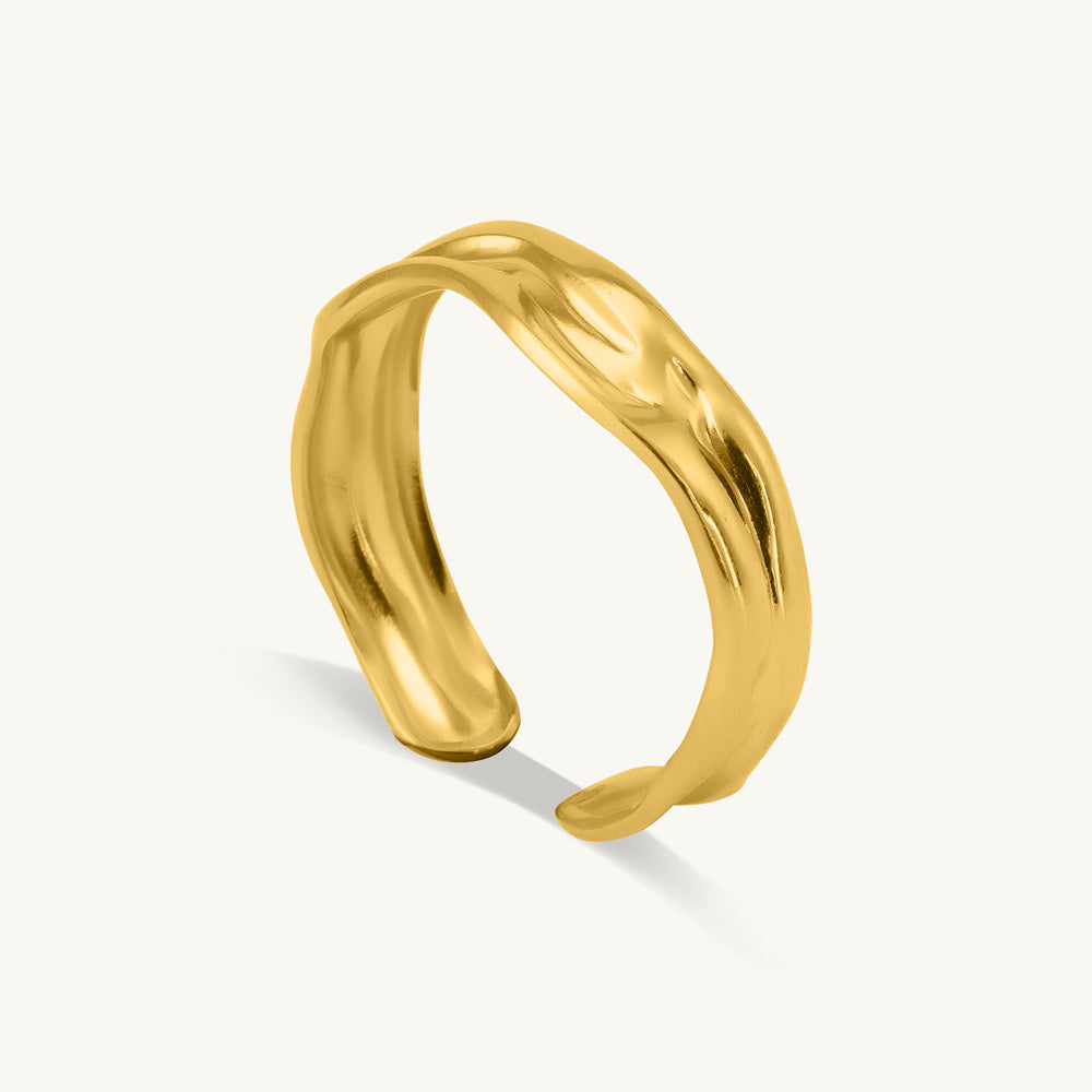 Molten Gold Texture Ring-TEST