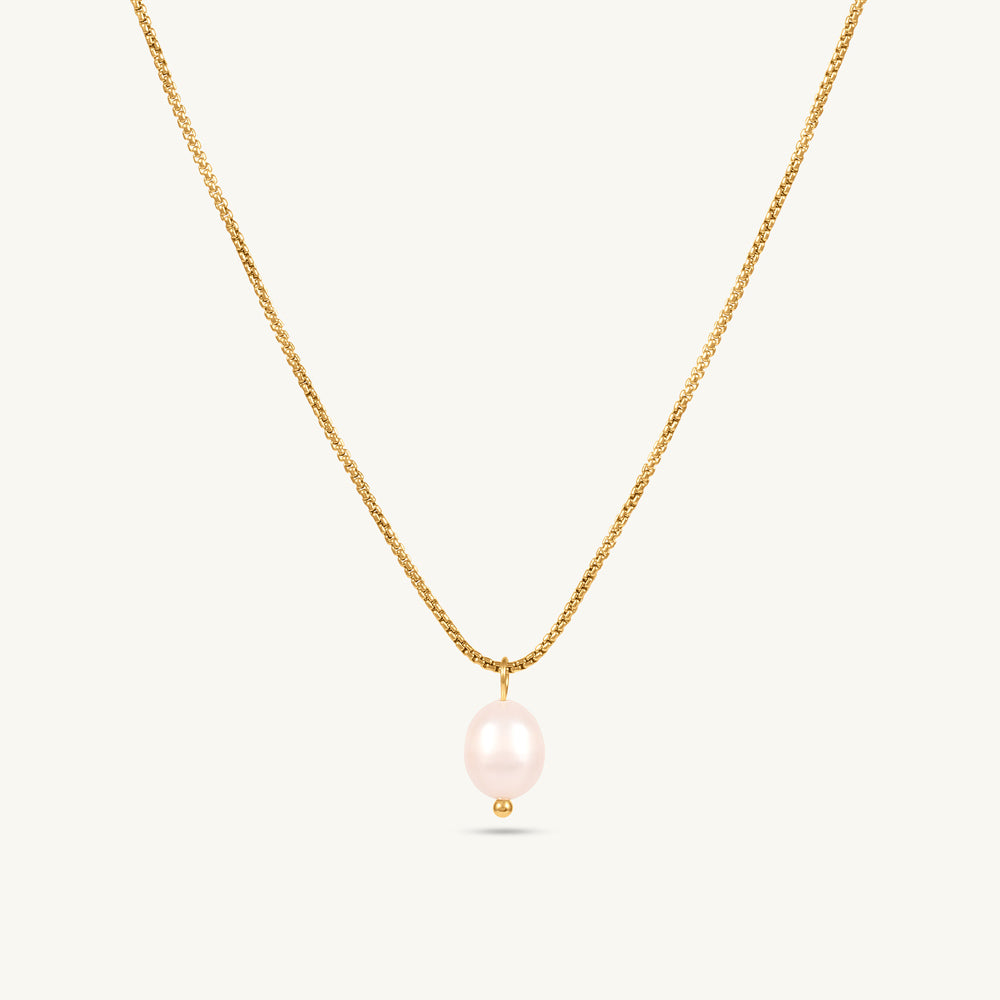 Teardrop Pearl Pendant NecklaceTEST