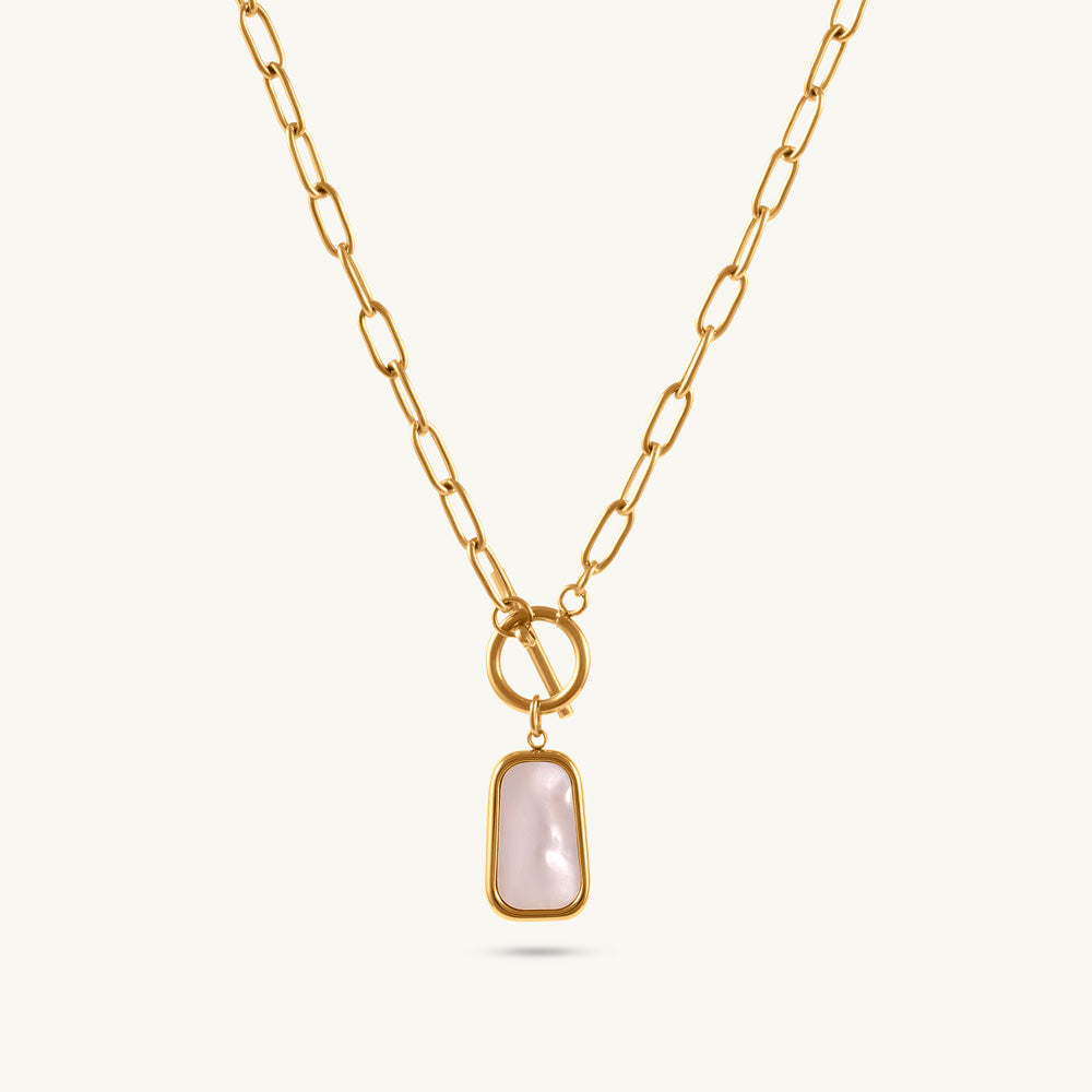 Layered Abstract Pendant NecklaceTEST